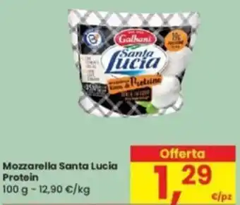 Eurospar Mozzarella Santa Lucia Protein 100 g offerta