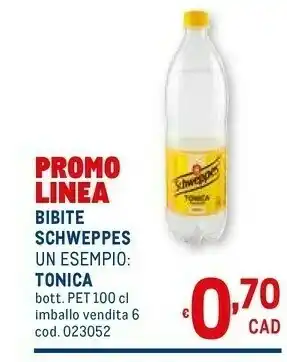 Metro Schweppes Bevande analcoliche offerta