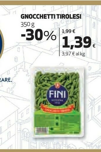 Coop Fini - Gnocchetti Tirolesi 350 G(ml) offerta