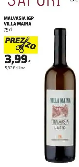 Coop Maina Malvasia Igp offerta