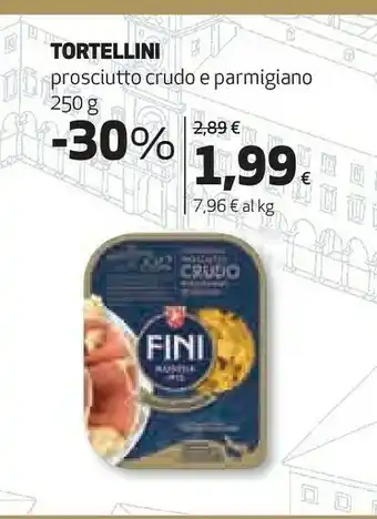 Coop Fini Modena Fini - Tortellini Al Prosciutto Crudo 250 G(ml) offerta