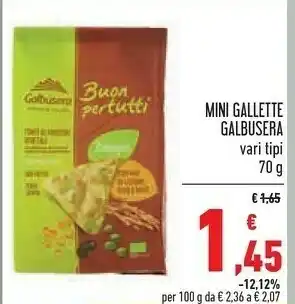 Conad Superstore Galbusera Gallette di riso offerta