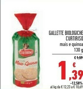 Conad Superstore Curtiriso Gallette di riso offerta
