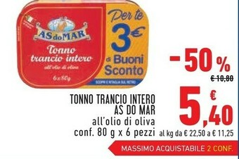 Conad Superstore Asdomar Tonno offerta