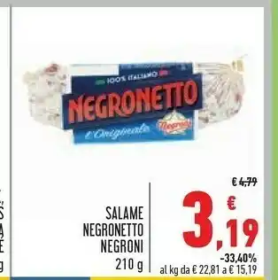 Conad Superstore Negroni Salame offerta