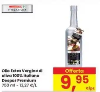 Eurospar Olio Extra Vergine di oliva 100% italiano Despar Premium 750 ml offerta