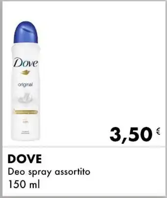 Iper Tosano DOVE Deo spray assortito 150 ml offerta