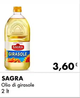 Iper Tosano SAGRA Olio di girasole 2 lt offerta
