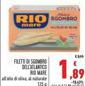 Conad Dell Filetti di sgombro offerta
