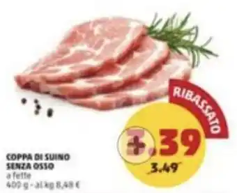 PENNY COPPA DI SUINO SENZA OSSO a fette 400 g offerta