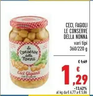 Conad Ceci Legumi offerta