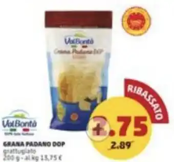 PENNY GRANA PADANO DOP grattugiato 200 g offerta