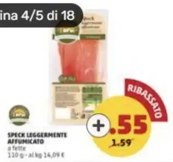 PENNY SPECK LEGGERMENTE AFFUMICATO a fette 110 g offerta