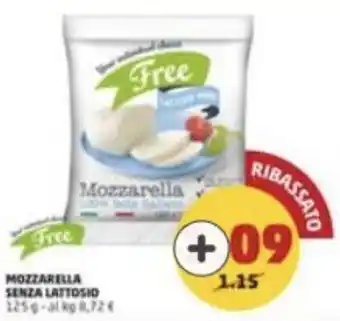 PENNY MOZZARELLA SENZA LATTOSIO 125 g offerta