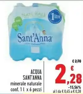 Conad Sant'anna Acqua Sant'Anna offerta