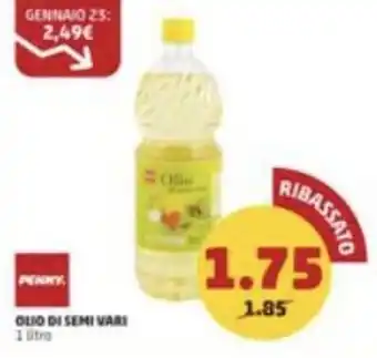 PENNY OLIO DI SEMI VARI 1 litro offerta