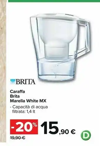 Carrefour Brita Caraffa Marella White Mx offerta