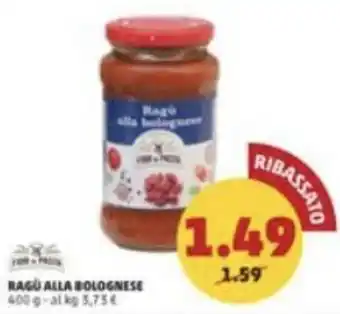 PENNY RAGU ALLA BOLOGNESE 400 g offerta