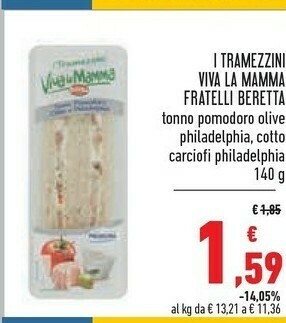Conad Beretta Tramezzini offerta