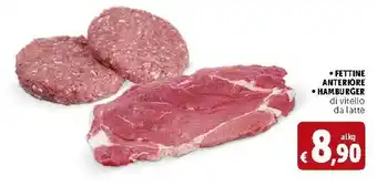 Deco Supermercati Fettine Anteriore Hamburger Di Vitello offerta