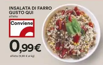Coop INSALATA DI FARRO GUSTO QUI offerta