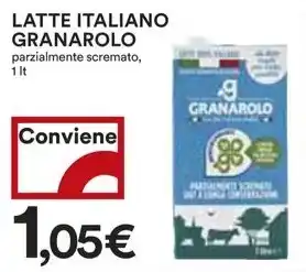Coop LATTE ITALIANO GRANAROLO parzialmente scremato, 1 It offerta