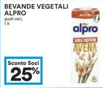 Coop BEVANDE VEGETALI ALPRO gusti vari, 1 It offerta