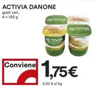 Coop ACTIVIA DANONE gusti vari, 4 x 125 g offerta