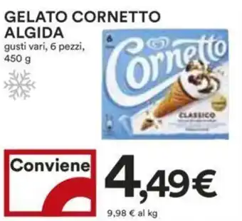 Coop GELATO CORNETTO ALGIDA gusti vari, 6 pezzi offerta