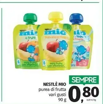 Pam Nestlè Mio Purea Di Frutta offerta