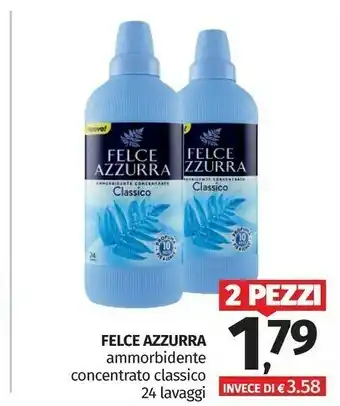 Pam Felce Azzurra Ammorbidente Concentrato Classico 24 Lavaggi offerta
