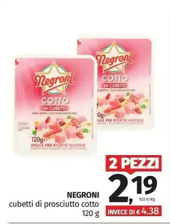 Pam Negroni Prosciutto cotto offerta