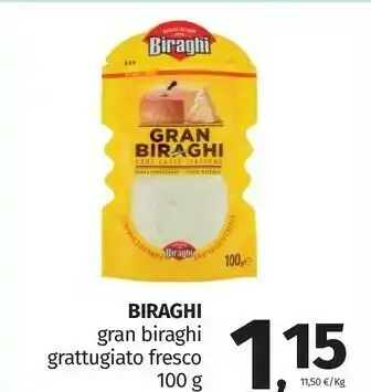 Pam Biraghi Formaggio Grattugiato offerta