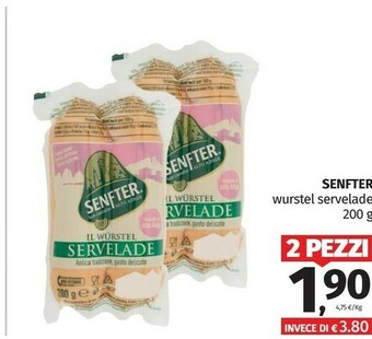 Pam Senfter Wurstel Servelade offerta