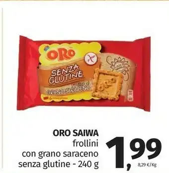 Pam Saiwa Frollini Con Grano Saraceno Senza Glutine offerta