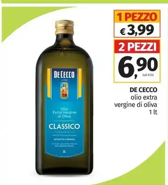 Pam De Cecco Olio Extra Vergine Di Oliva 1000 G(ml) offerta