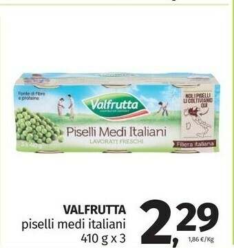 Pam Valfrutta Piselli Medi Italiani offerta