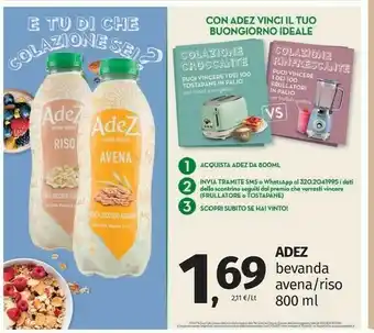 Pam Adez Bevanda Avena offerta