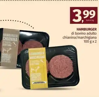 Pam Hamburger Di Bovino Adulto Chianina offerta