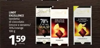 Pam Lindt Excellence Limone Con Un Tocco Di Zenzero Fondente 100 G(ml) offerta