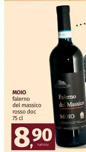 Pam Moio Falerno Del Massico Rosso Doc 75 Cl offerta