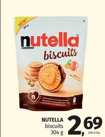 Pam Ferrero Nutella Biscuits 304 G(ml) offerta