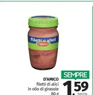 Pam D'Amico Filetti Di Alici offerta
