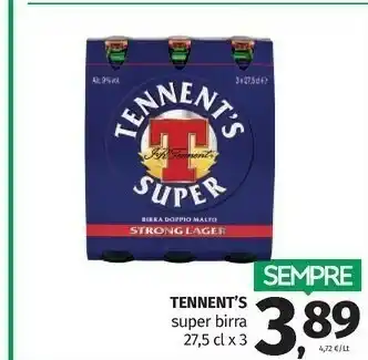Pam Tennent's Birra Super Strong Lager offerta