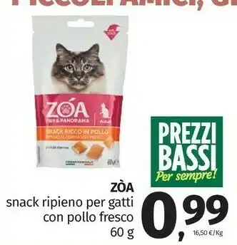 Zoa Snack Ripieno Per Gatti Con Pollo Fresco
