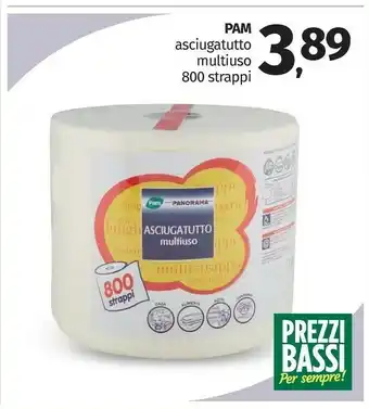 Pam Pam Asciugatutto Multiuso 800 Strappi offerta