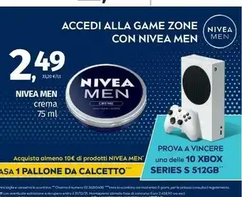 Pam Nivea Men Crema offerta