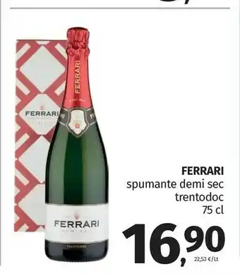 Pam Ferrari Spumante Demi Sec Trentodoc offerta