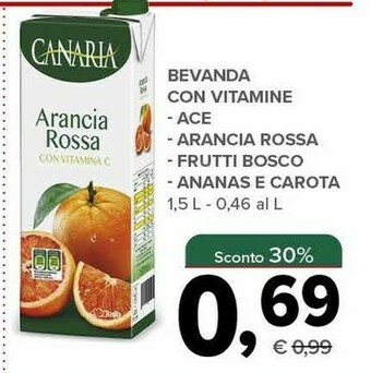 Todis Canaria Bevanda Con Vitamine Ace offerta