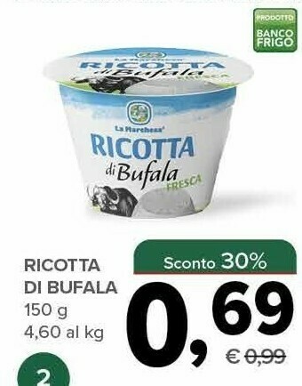 Todis La Marchesa Ricotta Di Bufala offerta